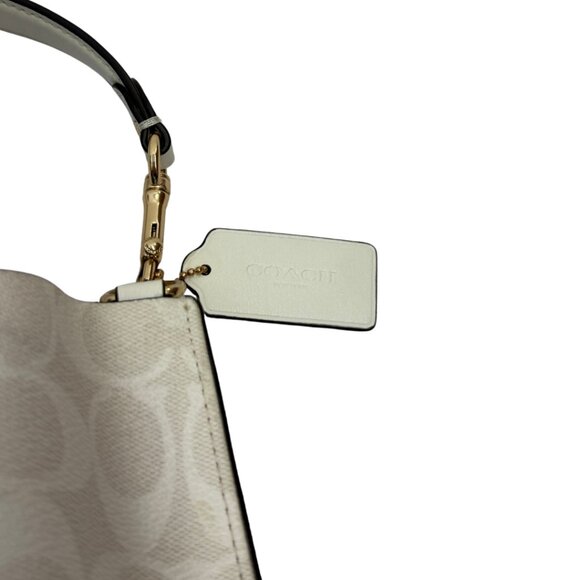 Coach Mini Tote Bag in Signature Canvas - Picture 5 of 6